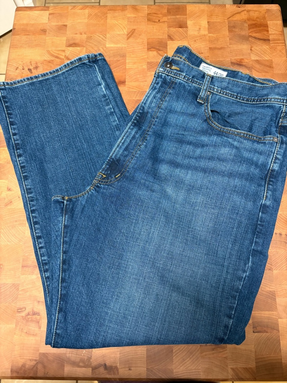 Men’s 44x30 Cremieux Straight Blue Denim Jeans